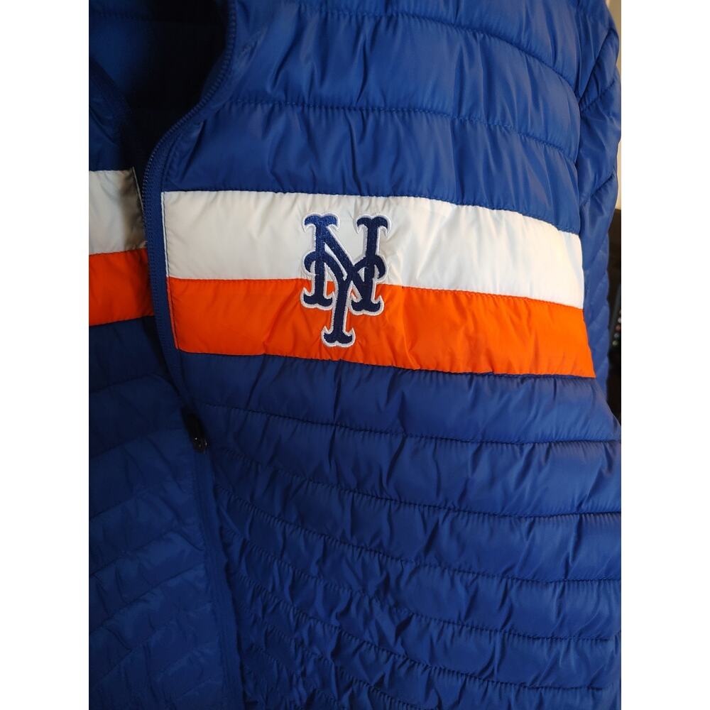 New York Mets G-III Sports By Carl Banks Puffer Jacket Men's XXL - Picture 2 of 8